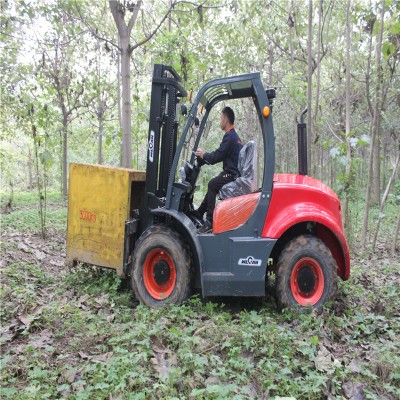 wecan 3 ton xdem olinman dikon rough terrain forklift